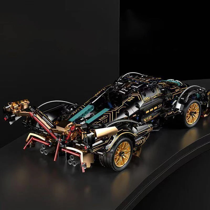 Green Racing Car Building Blocks Set – 1690 Pieces